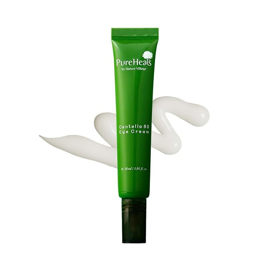 Pureheal's Centella 80 Eye Cream, Light Texture Eye Cream, Nourishing Eyezone, Centella Asiatica 80% Extract, 30ml (1.01 Fl Oz)