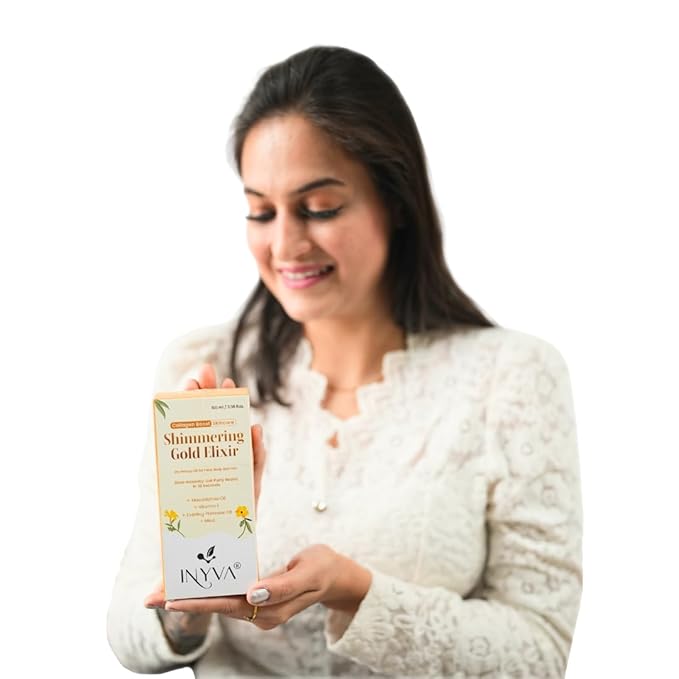 Dry Body Oil Collection | Nourishing & Lightweight Oils| Gold Shimmer & Elixir Radiance Variants | Non-Greasy, Quick-Absorbing Formula | Vegan & Cruelty-Free (Gold Shimmer, 3.38 Oz)