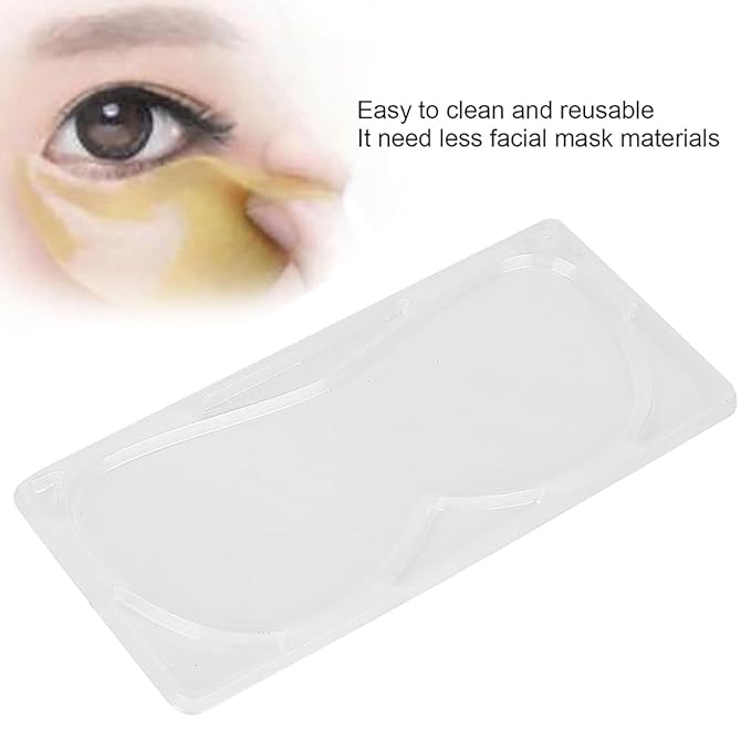 10Pcs (5Pairs) Eye Mask for DIY Face Mask Machine - Reusable Eye Patch Tray Plate Set - Portable DIY Facial Mask Machine Maker Accessory Tool