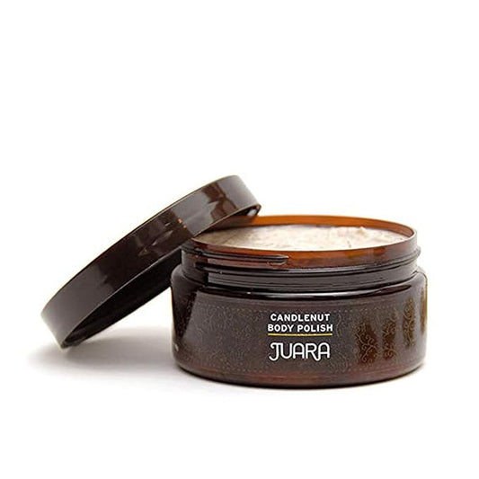 JUARA - Candlenut Body Polish | Invigorating Scrub | Deep Exfoliation | Smooth Rough Skin | Healing Hydration | Cruelty Free, Paraben, Sulfate Free, Vegetarian | 7.5 oz