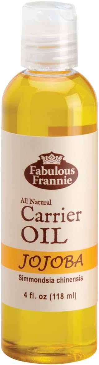 Fabulous Frannie Jojoba Carrier Oil Base Oil for Aromatherapy, Essential Oil or Massage 4oz (Pack of 1)