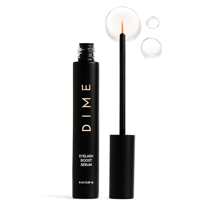 DIME Beauty Eyelash Boost Serum, Eyelash Growth Serum for Healthier, Longer, Thicker Eyelashes, 0.20 oz / 6 ml