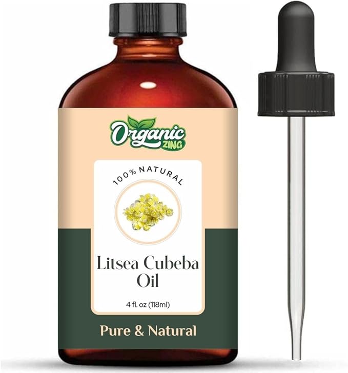 Litsea Cubeba Oil | Pure & Natural Essential Oil for Aroma & Diffusers - 118ml/3.99fl oz