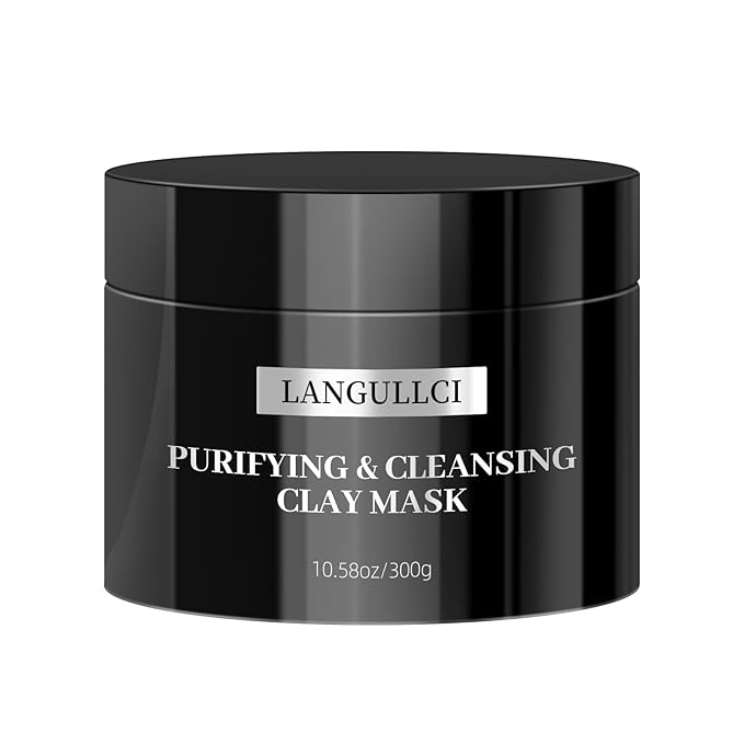Deep Cleansing Mud Mask - Purifying Clay Facial Mask for Blackhead Removal, Pore Minimizer & Oil Control, Natural Exfoliating Detox Mask for Sensitive, Oily & Dry Skin, 10.58 Oz (300g)