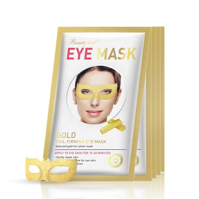 24 K Gold Eye Mask Puffy Eyes and Dark Circles Treatment Relieve Pressure and Reduce Wrinkles, Revitalize and Refresh Your Skin
