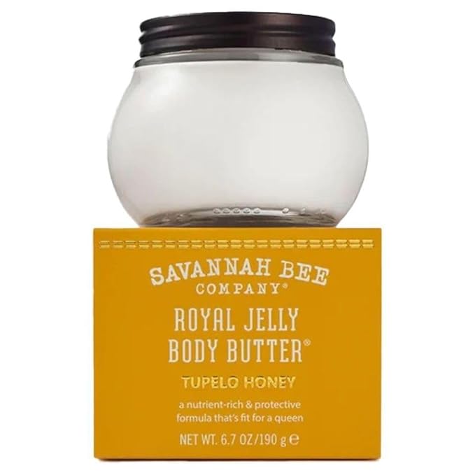 Savannah Bee Company Royal Jelly Body Butter - Deep Hydrating Body Butter for Dry Skin