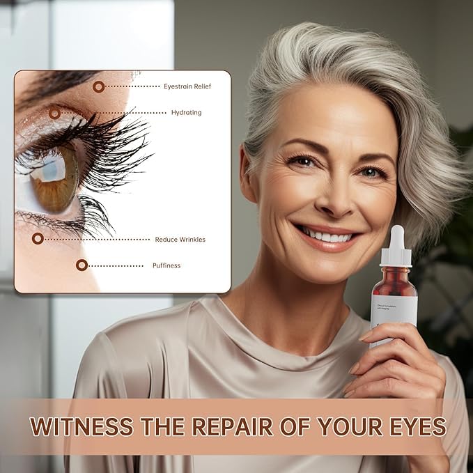 Caffeine Solution 5% + EGCG Eye Serum for Skin Care Caffeine Eye Hyaluronic Acid Reducing Puffiness and Dark Circles, Niacinamide Under Serum, Under Bags and Wrinkles 30ml