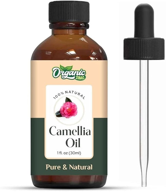 Camellia (Camellia Japonica) Oil | Pure & Natural Carrier Oil for Skincare, Hair Care & Massage - 30ml/1.01fl oz