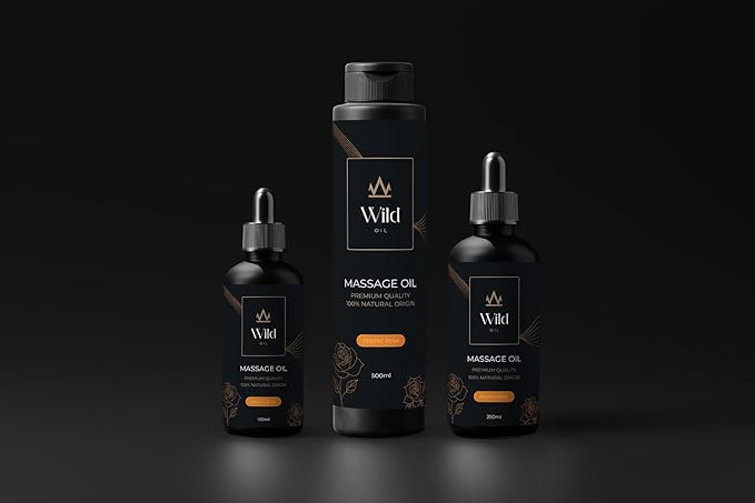 Atomic Rose Luxurious Massage Oil Mineral, Grape Seed, Jojoba & Lavender Skin Moisturization Hair Nourishment Hydration, Elasticity, Vegan & Natural (100ml)