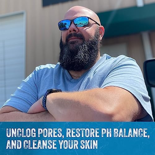 Mountaineer Brand Bald Head Care Detox Mask for Men | All Natural Exfoliator & Moisturizer with Bentonite Clay & Charcoal | Step 5 Head, Face, Skin Cleansing Mask for Soft Fresh Skin | Unscented 4oz