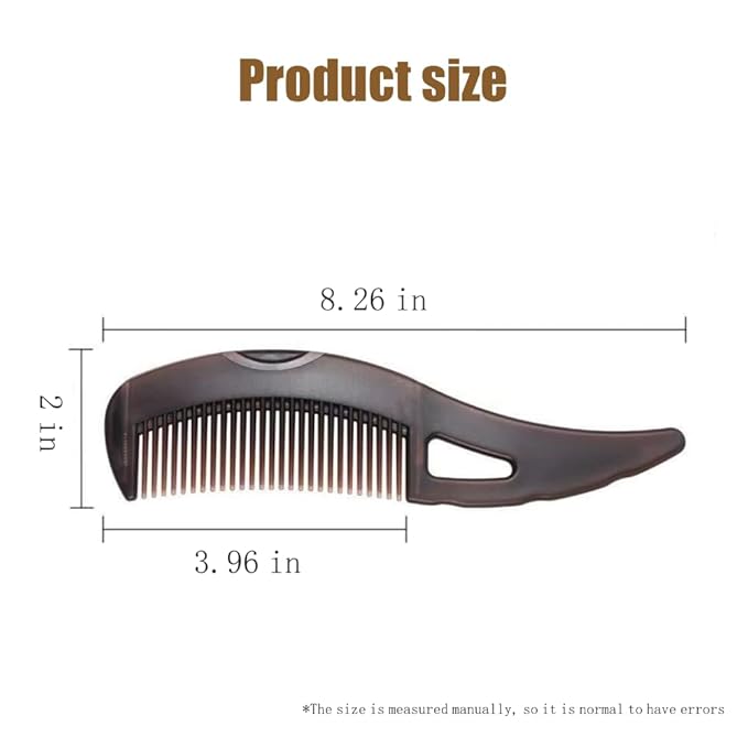 Dandruff comb, Removes Dandruff and Dirt for Women and Men, Massage Comb, Protect Scalp, Hollow Design, Clean up Oily Hair (Brown)