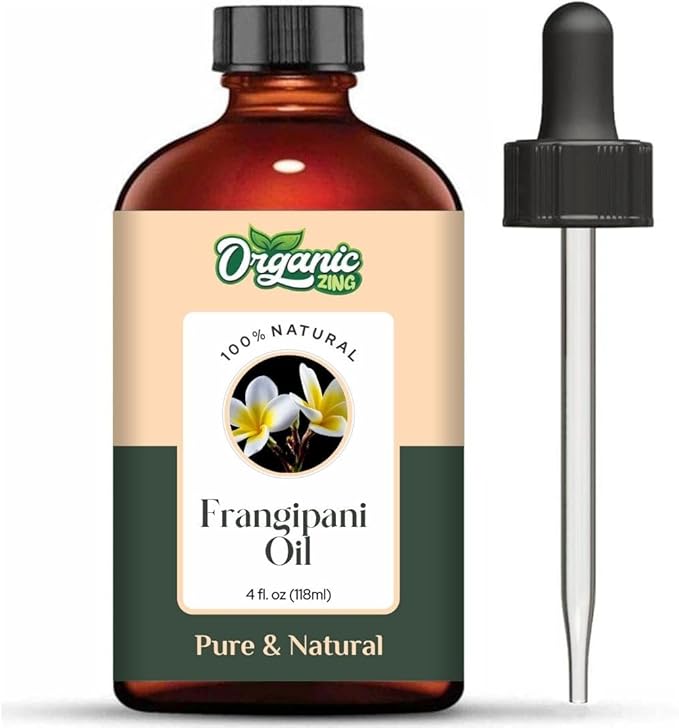Frangipani (Plumeria alba) Oil | Pure & Natural Essential Oil for Skincare, Massage, Aroma & Diffuser - 118ml/3.99fl oz
