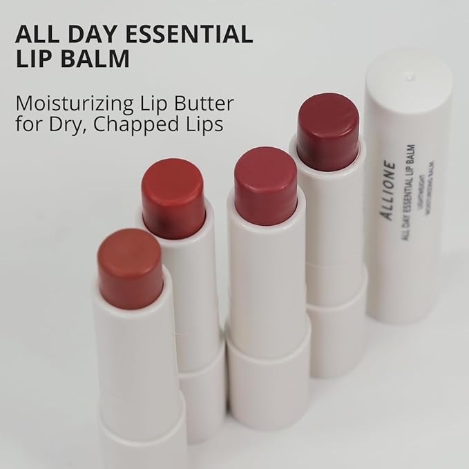 All Day Essential Tinted Lip Balm 03 Bite Watermelon | Natural Gloss Finish, Moisturizing Lip Care, Deep Nourishing Plant-Based Chapstick, Hydrating Lip Butter for Dry Cracked Chapped Lips