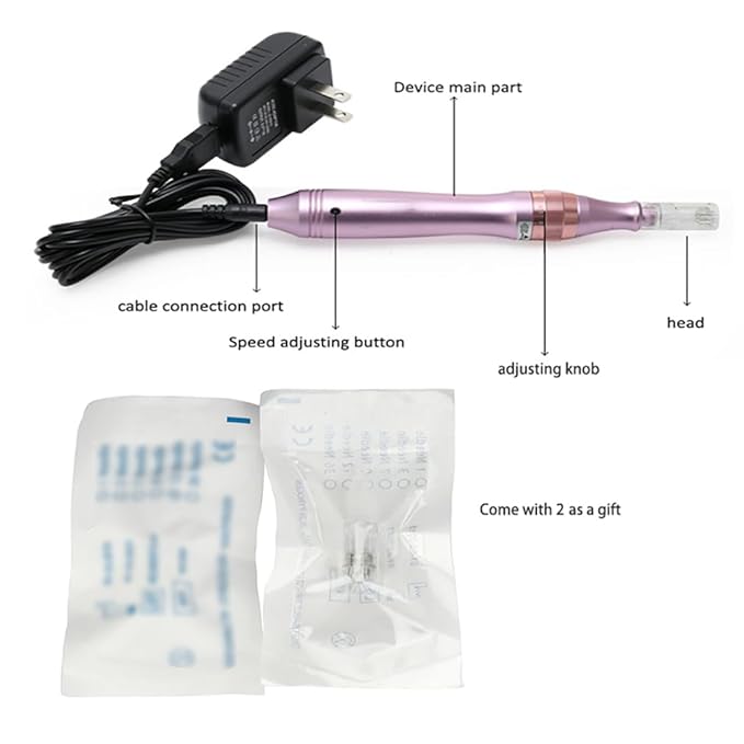 Microneedling Pen Home Use 0.25mm Beauty,Microneedle Derma Roller Pen kit- 0.25 mm