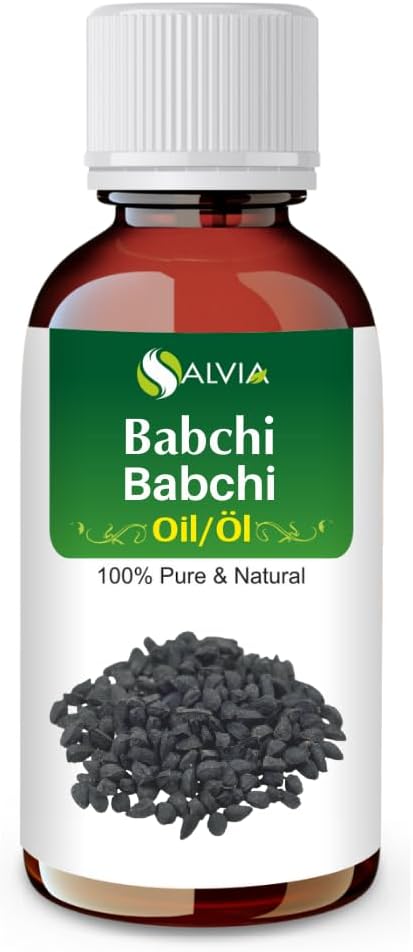 Salvia Babchi Oil (Psoralea Corylifolia) Pure & Natural Undiluted Uncut Cold Pressed Carrier Oil | Use for Aromatherapy | Therapeutic Grade (0.50 Fl Oz (Pack of 1))
