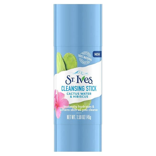 St. Ives Cleansing Stick, Cactus Water & Hibiscus, 1.59 Ounce (Pack of 2)