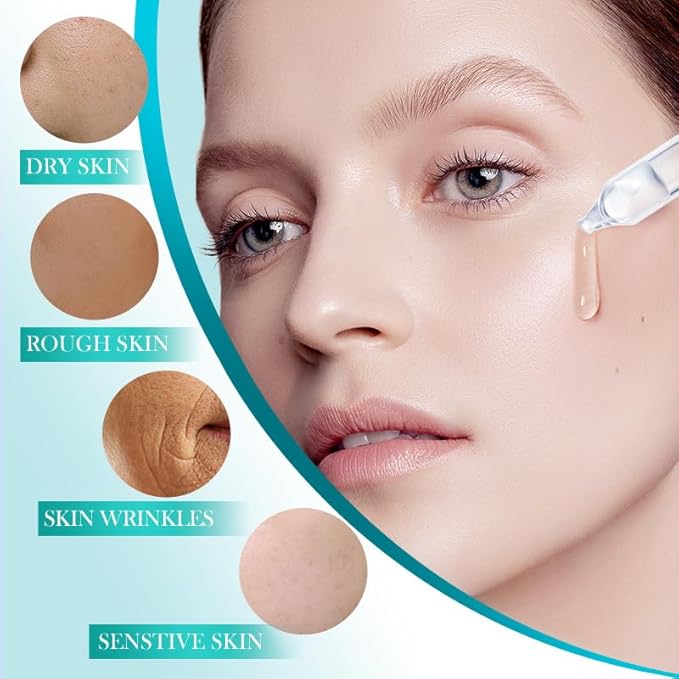 30PCS Ultra Hydrating Serum for Face, Hyaluronic Acid Serum Tubes, Hydrating, Smoother Skin, Anti-Aging serum for All Skin Tyes, Travel-Size Single-Use Vials Skincare(1.52 Fl Oz (Pack of 1))