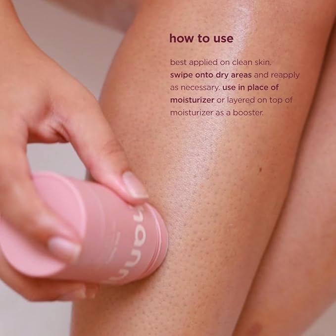 HANNI Fatty Body Moisturizer Stick with Fatty Acids, Travel Size Friendly Solid Lotion for Plumping and Hydration, Fragrance-Free and Safe for Sensitive Skin, 2.5 oz