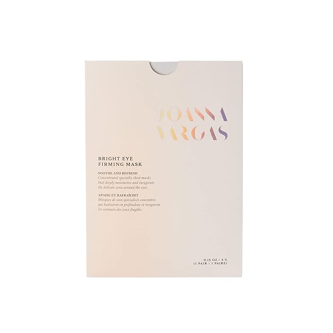 Joanna Vargas Eye Gel Mask - Firming Under Eye Patches Hyaluronic Acid & Chamomile - Depuffing Eye Patches for Dark Circles & Eye Bags - Under Eye Mask Gel Eye Patches for Youthful Skin - Single Sheet