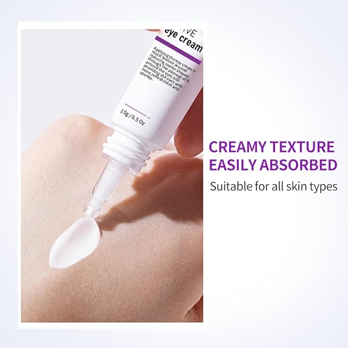 VGO Snail Mucin 92% Moisturizer 1.76 Fl Oz + Eye Cream for Dark Circles and Puffiness 0.5 Fl Oz