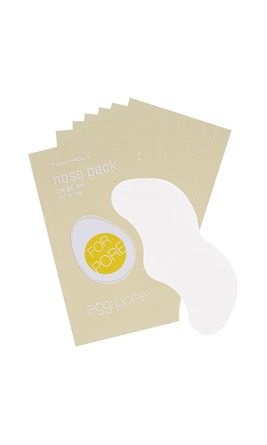 TONYMOLY Egg Pore Nose Strips for Pores, Blackhead Remover Strips, Deep Cleansing Korean Skin Care, 7 pk