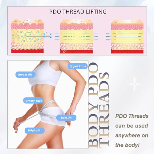 PCL Threads for Face Lift, Mono Screw Type Face Thread Korea Pcl Lifting Thread whole body Long Lasting Tighten Skin and Firming 30G25mm 20pcs