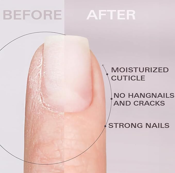 Nail Oil Cuticle Pen - Lavender - Nail Strengthener & Growth Serum with Vitamin A, D, E, B5, Grapeseed & Natural Oils - Repair for Brittle, Peeling, Thin Nails - Twist Brush Pen