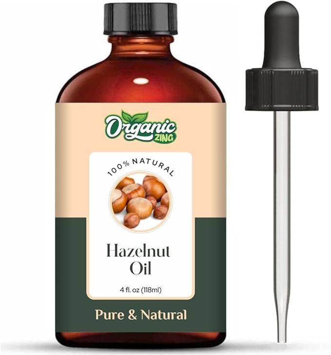 Hazelnut (Corylus Avellana) Oil | Pure & Natural Carrier Oil for Skincare, Hair Care, Aroma & Diffuser - 118ml/3.99fl oz
