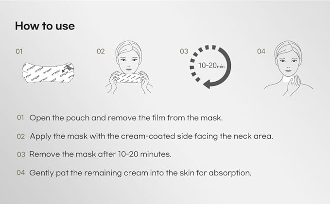 Avajar Rejuvenating Neck Wrinkle Control Mask (5P) – Advanced K-Beauty Wrinkle & Fine Lines Patches with Collagen and PDRN, Anti-Aging Tightening Korean Skincare Neck Cream for Smoother, Firmer Skin