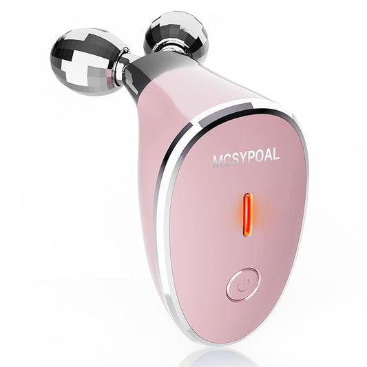 Microcurrent-Facial-Device, Microcurrent Facial Massager, Face Roller Face Massager for Skin Care at Home, Rose Gold