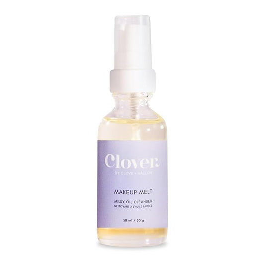 Clover Makeup Melt Milky Cleansing Oil | Gentle Makeup Removal, Skin-Friendly Formula and Residue-Free Rinse | Cruelty-Free & Vegan Face Oil