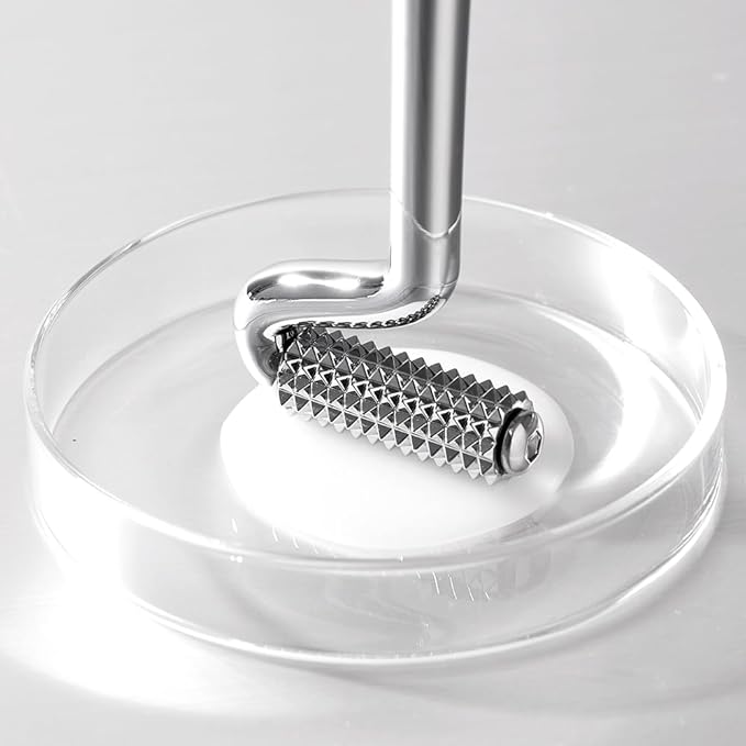 WELLDERMA Face Lifting Roller l Stainless Steel Face Roller - Face and Eye Roller, Metal Face Roller to Help Reduce Puffiness, Cooling Stainless Steel Facial Roller Massager