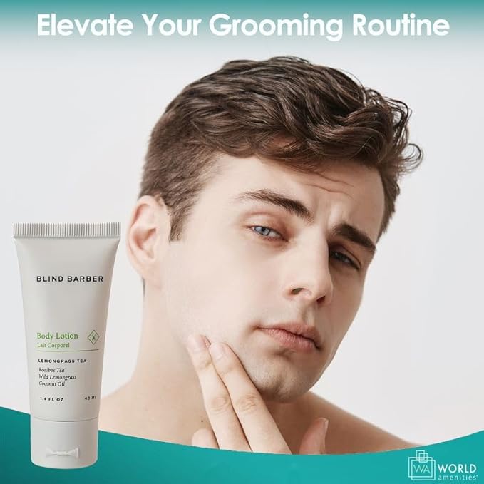 Blind Barber Body Lotion - Case of 300 - Lotion Tube with Flip top Cap - Body Lotion For Women and Men Set