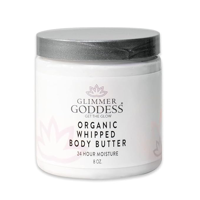 GLIMMER GODDESS Organic Body Butter - 8oz (Vanilla Bean)