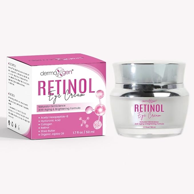 Retinol Cream – 3% (Percent) Retinol Cream for Face with Hyaluronic Acid Anti-Aging Face Cream for Fine Lines & Wrinkles – Hydrating Face Moisturizer (1.7 FL OZ, RETINOL EYE CREAM)
