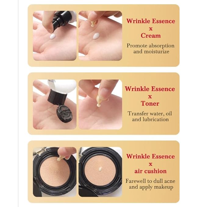 Women's Anti-Aging Serum with Hyaluronic Acid, Vitamin E, and Boseine Capsules - 25 Grains - Reduces Wrinkles and Dark Spots, Hydrating Face Serum for Dry Skin