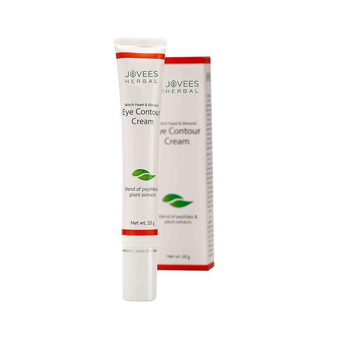 Eye Contour Cream with Hazel & Almond Remove Dark Circles & Puffiness 20gm by Jovees