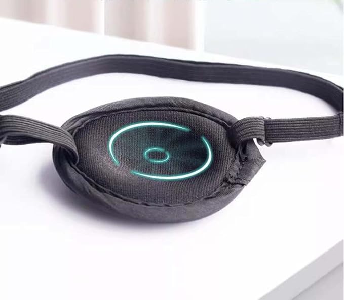 Black Protect Eye Patch Satin Single Eye Patch Lazy Eye Amblyopia Strabismus Eye Masks