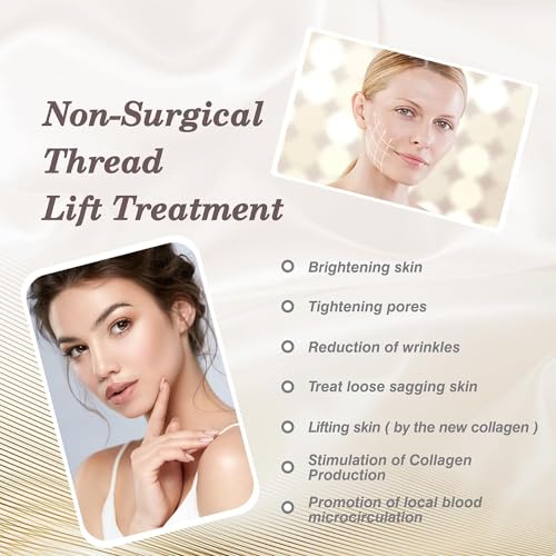 PCL Threads for Face Mono Screw Type 30G38MM PCL Threads for Face & Body Lift Smoothing of Wrinkles with Sharp Tips 20pcs Long Lasting Tighten Skin and Firming