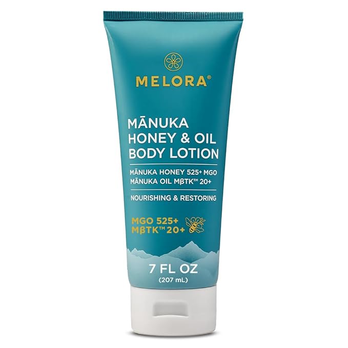 Manuka Honey Body Lotion (7oz), Moisturizing Lotion with Soothing Manuka Honey & Oil for Dry, Very Dry, Sensitive, or Aging Skin – Cream Moisturizer for Women & Men