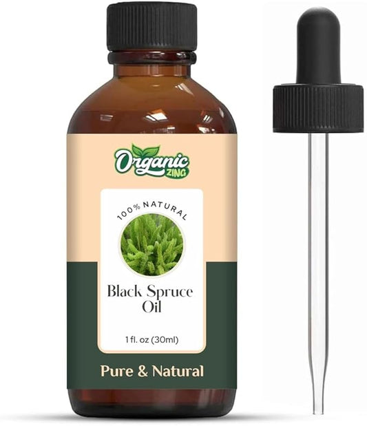 Black Spruce (Picea Mariana) Oil | Pure & Natural Essential Oil for Massage, Aroma & Diffuser - 30ml/1.01fl oz