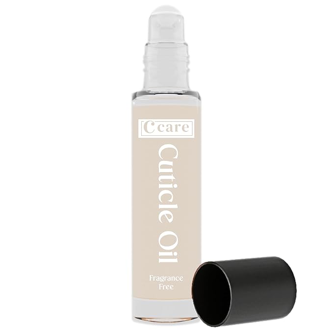 C CARE Fragrance Free Roll-On Cuticle Oil | Natural Revitalizing Hydrating Nail Oil | Repaires Cuticles Overnight | For Damaged Skin And Thin Nails | Paraben Cruelty Free Formula | 10ml