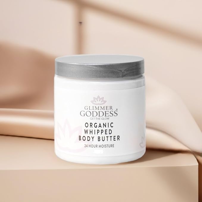 GLIMMER GODDESS Organic Body Butter - 8oz (Caribbean Breeze)