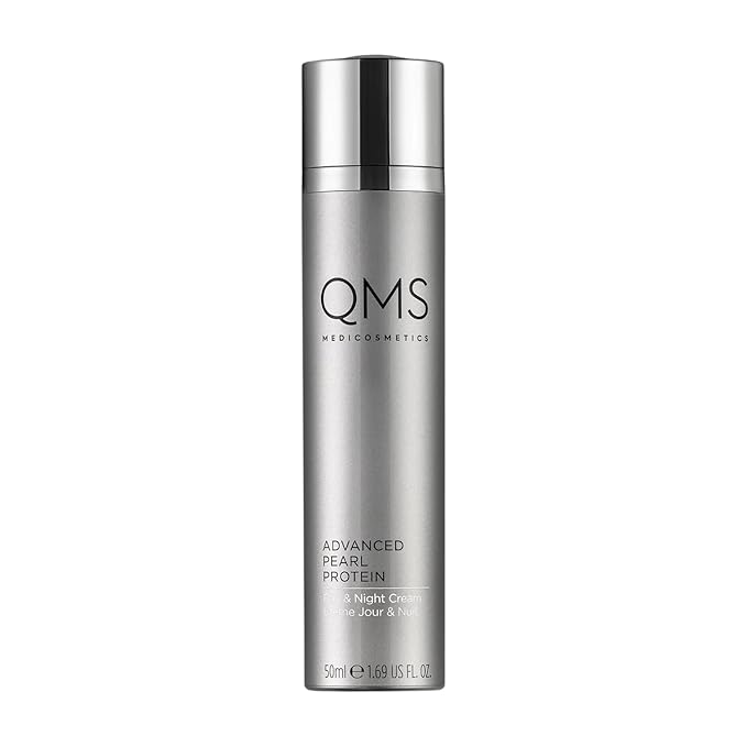 QMS Medicosmetics Advanced Pearl Protein Day + Night Cream – Luxurious, Intensive, Re-Firming Moisturizer with Silk Proteins and Pearl Extracts – Suitable for All Skin Types – 1.69 oz