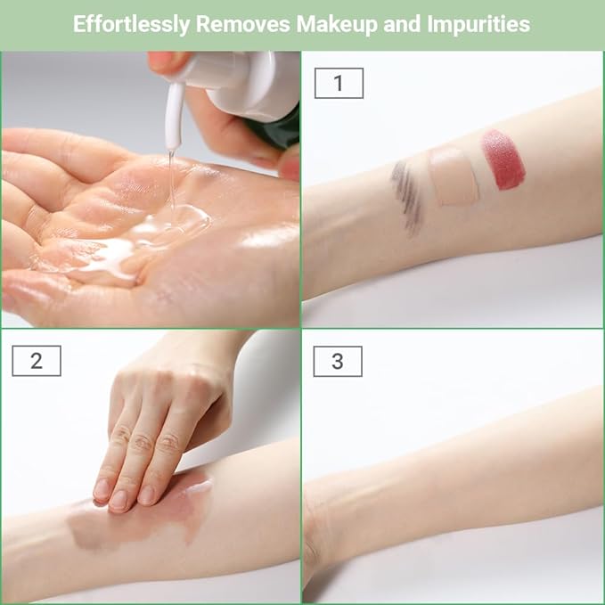 tenzero Relief Cica Cleansing Oil 5.07 fl oz (150ml), Hydrating, Daily Makeup Blackhead Remover for Face, Pore Control Centella Cleansing Oil, Korean Skincare, Double Cleansing