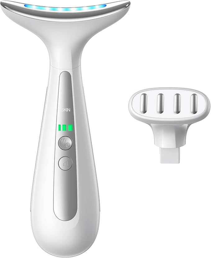 Facial and Neck Massager for Face, Neck & Eye - Skin Lifting & Firming - Wrinkle & Dark Circle Reducer - at Home Skin Care Face Sculpting Tool and Neck Massager