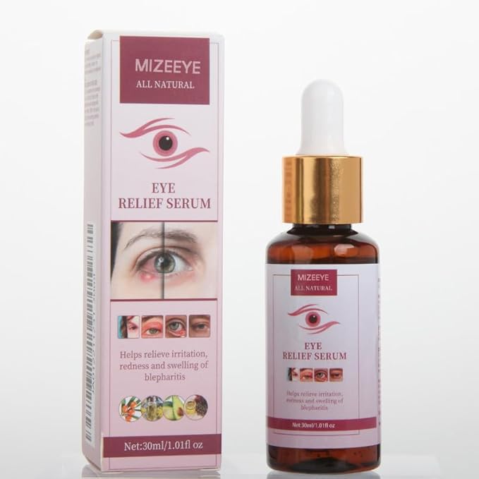 Chalazion Eye Treatment For Blepharitis, 2 PCS Moisturize Eyelids Serum and Chalazion Remover, Gentle Under Eye Relief Serum For Dark Circles, Eye Bags, Puffiness.