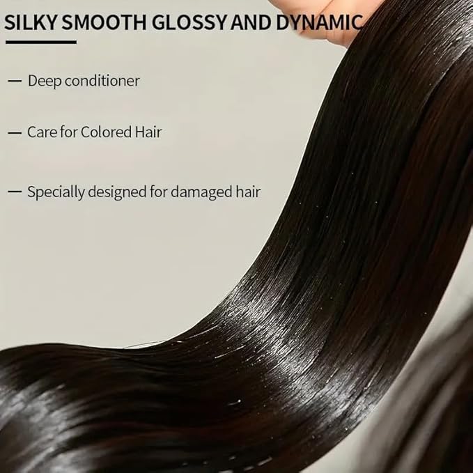 ROZINO Keratin Hair Mask – Deep Conditioning Treatment for Dry, Damaged, and Frizzy Hair, Infused with Aloe Vera & Natural Oils for Intense Hydration, Frizz Control & Shine, for All Hair Types (100g)