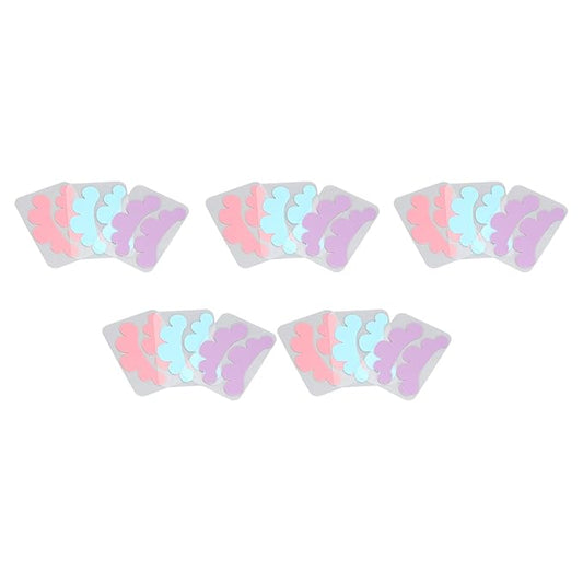 15 Pairs Eyelash Extension Under Eye Pads Cloud Shaped Reusable Silicone Lash Grafting Eye Pads Blue