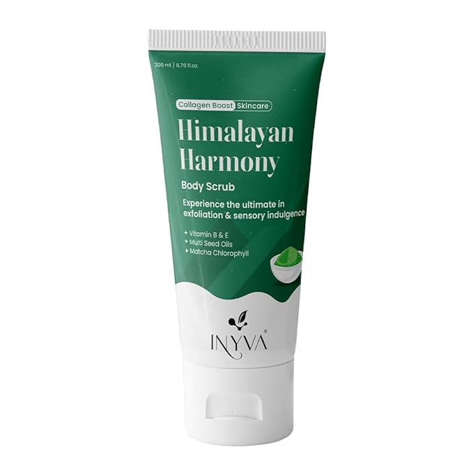 Himalayan Harmony Matcha Body Scrub With Walnut Shell,Shea Butter & Green Tea -6.7 Oz